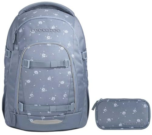 coocazoo MATE Schulrucksack-Set 2tlg inkl. Schlamperbox (Bloomy Daisy V2)