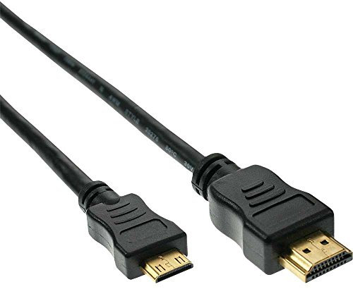 InLine 17462P HDMI Mini High Speed Kabel Stecker A auf C Kontakte 2m schwarz