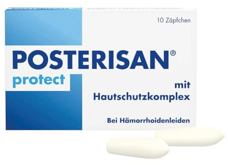 Posterisan protect bei Hämorrhoidenleiden Zäpfchen, 10 St. Zäpfchen