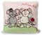 Nici 36759 - Bedruckt und quadratische Kissen Mauspärchen, 35 x 35 cm