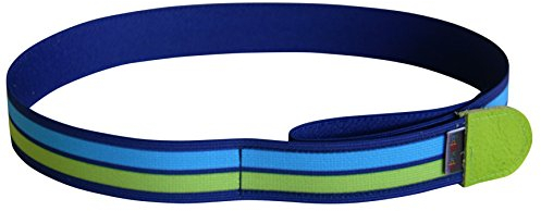 Ed&Kids Kindergürtel Ohne Schnalle Elastisch Größenverstellbar Streifen grün blau Größe S