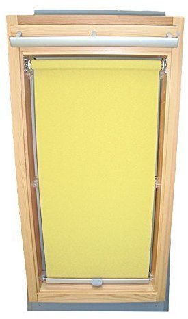 Hochwertiges Sichtschutzrollo Rollo für Velux RG-EP VL,VG,VX 085 gelb // Sichtschutzrollo/Sichtschutz-Rollo/Fensterrollo