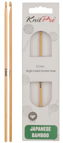 KnitPro Bambus Einfache Häkelnadel I 3,00 mm