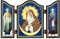 NKlaus 1451 christliche Ikone der Barmherzigen Muttergottes Ostrobramskaja Altar