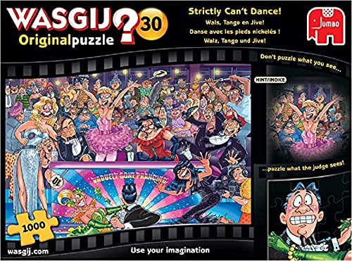 Jumbo Spiele Wasgij Puzzle 1000 Teile Original 30 - Walzer, Tango und Jive! – ab 10 Jahren - Rätsel Puzzle