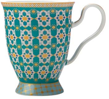 Maxwell & Williams Teas & C’s Kasbah Taza de Café de Porcelana, 300 ml – Verde