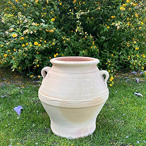 Palatina-Keramik | hochwertige Terracotta Amphore | 35 cm | winterhartes Pflanzgefäß Pflanztopf für den Garten, Balkon oder Terrasse, Cassia 35