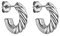 PURELEI Surprise Box Medium Creolen Ohrringe (Silber) (1,5 cm Durchmesser)