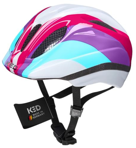 KED Helmet Meggy II Trend Fahrradhelm/E-Bike/Mountainbike/MTB/Jugendliche, Unisex, Rainbow Rave, S 46-51 cm