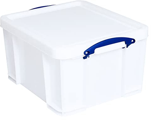Really Useful Box Plastic Storage 42 Litre White Strong