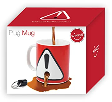 Winkee - Lockable plug coffee mug | Plug mug