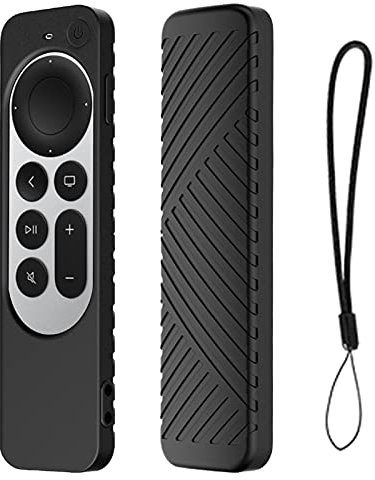SASKATE TV-Fernbedienung Silikonhülle, Dropproof staubdicht Schutzhülle kompatibel für Apple TV Stick 4k 2021 Siri Remote