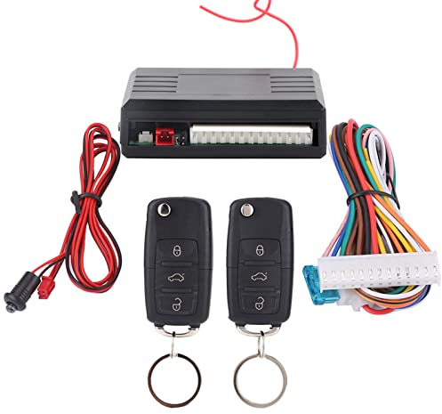 Qiilu 12V Auto Universal Türschloss Verriegelung Keyless Entry System Fernbedienung Zentralsteuerung Kit Zentralverriegelung Verriegelungssystem Fernbedienung zentralverriegelung funkfernbedienun