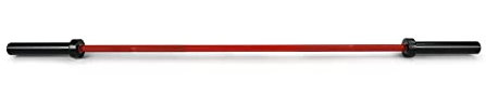 Olympische Langhantel, 1800 mm / 15 kg, Rot / Schwarz