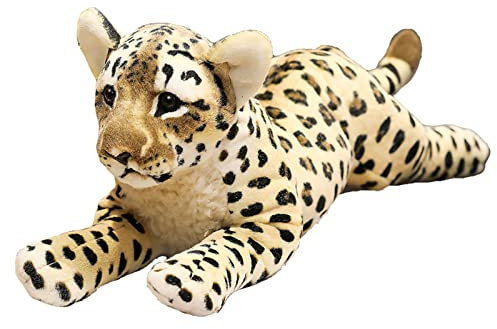 TRAVELKNOT Leopard Kuscheltier Gepard Baby Kuscheltier Junge Geparden Plüschtier Stuffed Animals Kawaii Plush Toy Geschenk für Mädchen Birthday Gift 60cm
