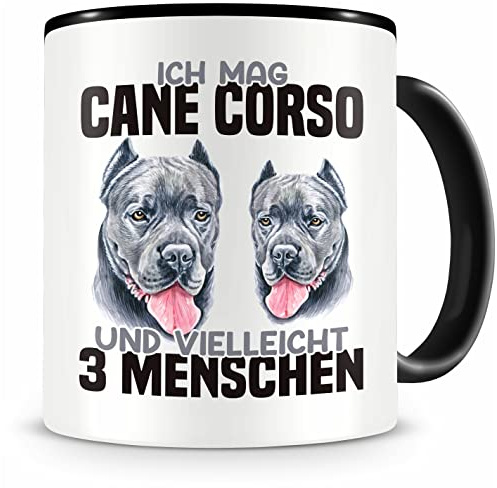 Samunshi® Cane Corso Tasse mit Spruch Ich mag Cane Corso Geschenk für Hunde Fans Kaffeebecher Kaffeetasse Lustige Tassen zum Geburtstag