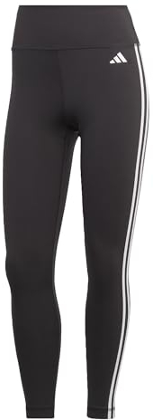 adidas Damen Train Essentials 3-Stripes High-Waisted 7/8 Leggings, Black, L