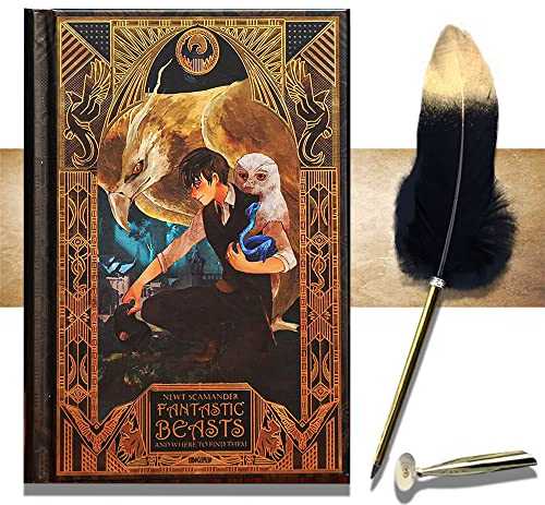 LaVenty Journal Notizbuch Tagebuch Fantastic Beasts Journal Notebook Wizard Party Geschenk Geburtstag Geschenk Wizard Schule Party Dekoration