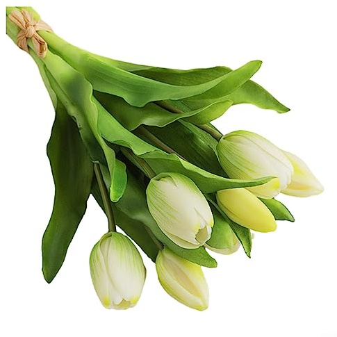 Tulipani artificiali, realistici al tatto, in lattice, tulipani finti, bouquet da sposa, decorazione per casa, giardino