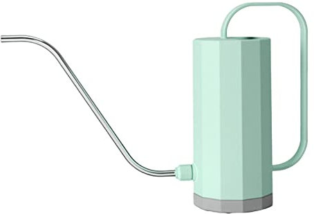 Arroseur vert de jardin, pot de fleurs, arrosoir, bec long, bec courbé en acier inoxydable, arrosoir en métal de 10 litres (vert, taille unique)