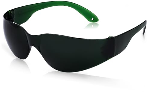 Mito Red Light - Rotlichtbrille - Augenschutz für LED Rotlichttherapie (600nm-900nm) - Rotlichttherapie Brille - Rot- und Nahinfrarot LED-Lichtbrille Augenschutz (extra dunkel)