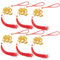 PRETYZOOM 6pièces Pendentifs De Dragon Chinois Lot de Décoration Festive du Nouvel an Chinois Accessoires De Bonsai pour Printemps Élégance Traditionnelle Et Colorée