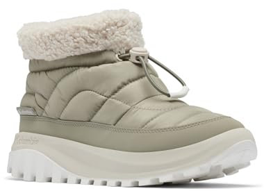 Columbia Snowtrot Shorty, Stivali da neve Donna, Grey Green/Dark Stone , 39 EU