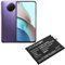 Cameron Sino Batterie de rechange pour Redmi A001XM, M2007J22C, M2007J22G, M2007J22R, Note 9 5G, Note 9T PN:Redmi BM54 4900 mAh / 18,87 Wh