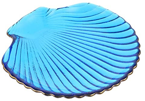 COLLBATH De Vidrio Diseño De Bandeja Asa De Ratán Para Servir y Almacenar Alimentos