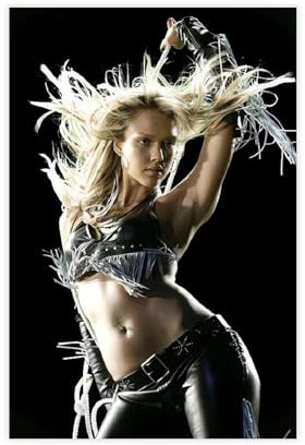 CSESTCGN Poster Schauspielerin Jessica Alba auf Leinwand, Schlafzimmer, Dekoration, Landschaft, Büro, Raumdekoration, Geschenk, 30 x 45 cm