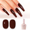 Imtiti Brown Gel Nail Polish - Dark Brown High Gloss Soak Off UV LED Gel Nail Art Autumn Winter Salon Design Set 10ML