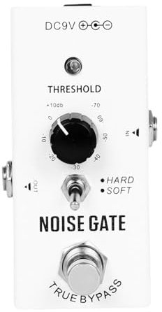 Harilla Noise Gate Noise Suppressor Pedal Compact Noise Effect E-Gitarren-Effektpedal für E-Bass-Zubehör