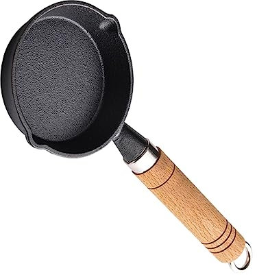 OFFSCH Mini Omelettpfanne Gusseisen Antihaft-bratpfanne Für Frühstück Von Eiern Steaks Und Pfannkuchen Geeignet Für Gas Und Induktionsherde