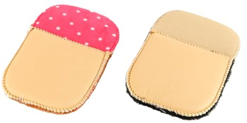 ieron 2PCS Polishing Gloves Fleece Shoe Polishing Cloth for Leather Boots Leather Shoes(Random Color)