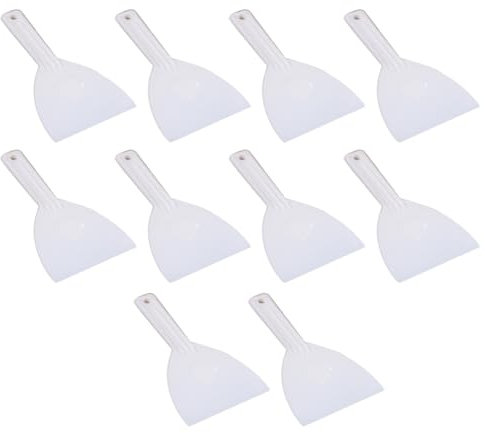 Kznifmk Cake Knife Plastic Scraper Butter Dough Cutter DIY Baking Kitchen Tool Soft Scraper Chocolate Shovel Triangle