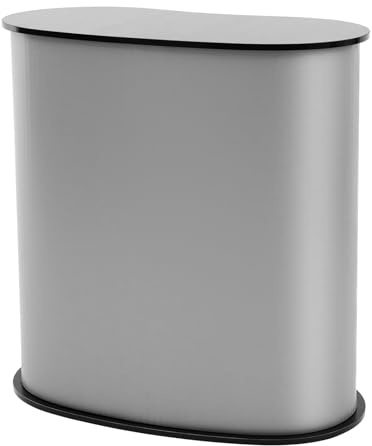 MEHOOSPVN Tragbare Messetheke Messetresen, 900 x 490 x 940 mm Messestand Ausstellungs-Thekenständer, Faltbarer Promotion-Einzelhandels-Bartisch, Prsentationsstnder mit Aufbewahrungsregal, Tragetasche