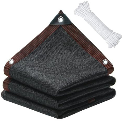 Filet D'ombrage, 3x4m Filet Protection Solaire avec Oeillets, Anti-UV Toile Ombrage Exterieur, Voile D'ombrage Rectangulaire, Filet Ombrage avec 5M Cordes pour Patio/Serre/Jardin/Pergola/Pet House