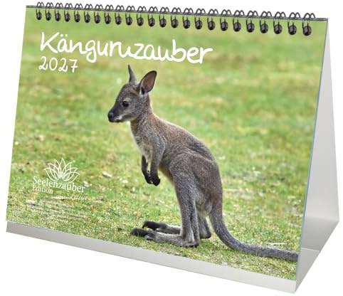 Känguruzauber DIN A5 Tischkalender für 2027 Känguru - Seelenzauber