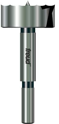 Freud PB-011 Präzisionsschere Forstnerbohrer mit steilen abgewinkelten Schneidkanten für Boden-, Taschen- und überlappende Löcher, 3,8 cm Durchmesser, 3/8 Zoll Schaft, 8,9 cm Länge