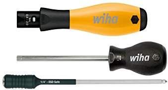 Wiha Destornillador dinamométrico TorqueVario®-S ESD con limitación del par de apriete de ajuste variable 0.8-5 (30495)