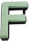 Oasis Blumenmuster Schaum Buchstaben Schnell Klammer System A-Z Erhältlich - Buchstabe F