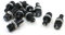 sourcing map 10 PCS Schwarz 2 Terminals Panel Montage 5 x 20 mm Sicherungshalter de