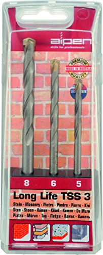 ALPEN - Estuche Brocas Widia Long Life 3 Piezas