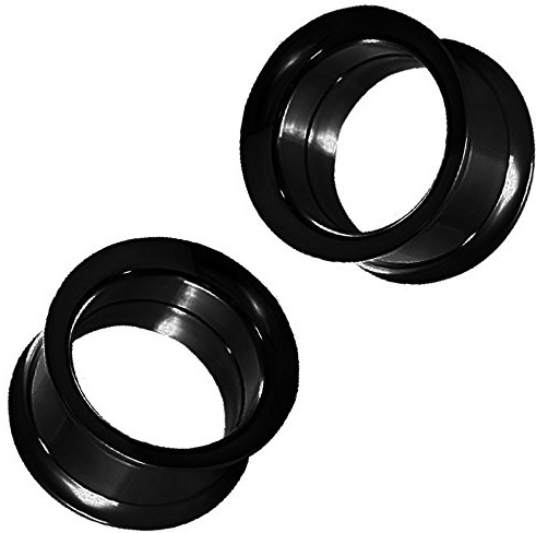 Soul-Cats Flesh Tunnel 2er Set Tunnelset schwarz