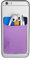 Cerbery - Smartphone Kartenhalter - Halter Halterung Handy Hülle Kartenhülle Kopfhörer - Kompatibel mit Apple iPhone Samsung Galaxy (Violett)