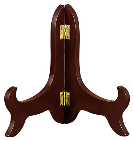 DUBENS Holzständer Tellerständer Tellerhalter Telleraufsteller klappbar, Hinweistafel Buchständer Buchhalter Verkaufsständer Warenständer Displayständer Halter Stütze Universalständer, 20,3 cm