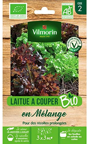 Bolsa de semillas Lechuga para Ser Cortada en Mezcla ORGANIC - Lactuca sativa