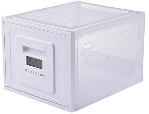 PETUFUN Fridge Lock Box - Large Capacity Lock Box,Transparent For Medicine Safety Storage, Large Lockable Box Food Storage