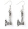 HAQUIL Viking Jewelry Metal Alloy Wolf Raven Axe Talisman Drop Dangle Earrings