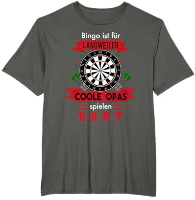 Coole Opas spielen Darts Dart Sprüche Opa Dart T-Shirt